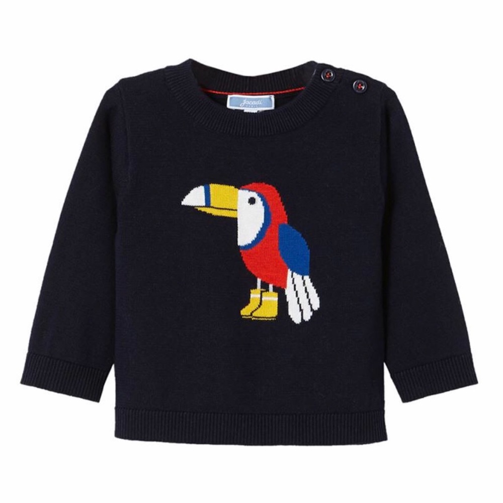 Jacadi 12M Boys Intarsia Manet Sweater